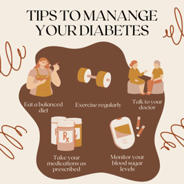Tips to manage T2DM